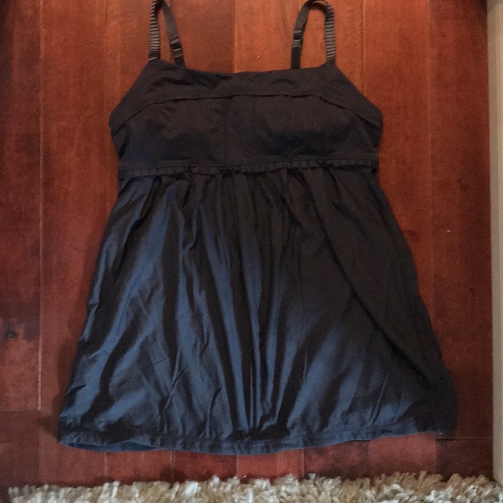 Lululemon Black Rehearsal Tank Corset Wrap